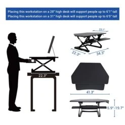 Flexispot M4B 41" Corner Adjustable Standing Desk, MFD Desktop And Metal Base 8 Flexispot M4B 41" Corner Adjustable Standing Desk, MFD Desktop And Metal Base -Ergot Office Furniture Shop sp12472590 s7