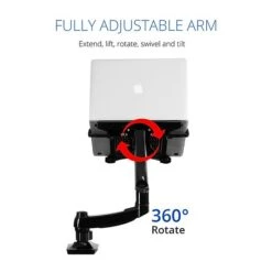 Fleximounts Adjustable Monitor Mount, Up To 27", Black (L01) -Ergot Office Furniture Shop sp12472668 s7