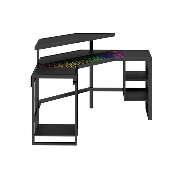 Whalen Leet LevelUp 53" Corner Desk, Onyx (SPLS-LTCGD) 1 Whalen Leet LevelUp 53" Corner Desk, Onyx (SPLS-LTCGD)