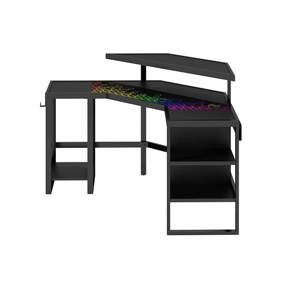 Whalen Leet LevelUp 53" Corner Desk, Onyx (SPLS-LTCGD) 2 Whalen Leet LevelUp 53" Corner Desk, Onyx (SPLS-LTCGD) - Image 2