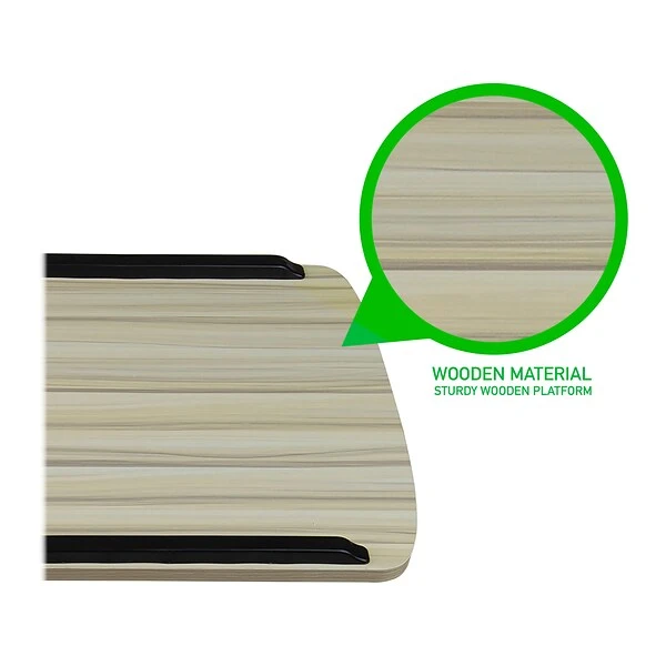 Mind Reader 30-44"H Wood Adjustable Desk, White (SDROLLXL-WHT) 2 Mind Reader 30-44"H Wood Adjustable Desk, White (SDROLLXL-WHT) - Image 2