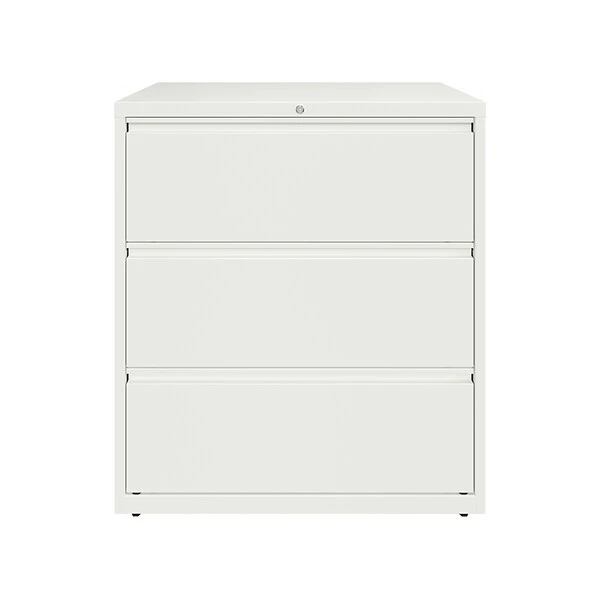 Hirsh HL10000 Series 3-Drawer Lateral File Cabinet, Locking, Letter/Legal, White, 36" (23701) 1 Hirsh HL10000 Series 3-Drawer Lateral File Cabinet, Locking, Letter/Legal, White, 36" (23701)