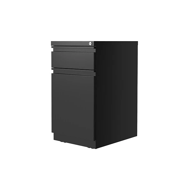 Hirsh 2-Drawer Vertical File Cabinet, Mobile/Pedestal, Letter, Black, 19.88" (25032) 2 Hirsh 2-Drawer Vertical File Cabinet, Mobile/Pedestal, Letter, Black, 19.88" (25032) - Image 2