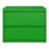 Hirsh HL10000 Series 2-Drawer Lateral File Cabinet, Locking, Letter/Legal, Screaming Green, 36" (24251)