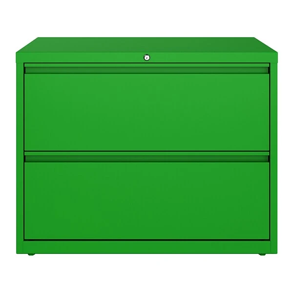 Hirsh HL10000 Series 2-Drawer Lateral File Cabinet, Locking, Letter/Legal, Screaming Green, 36" (24251) 1 Hirsh HL10000 Series 2-Drawer Lateral File Cabinet, Locking, Letter/Legal, Screaming Green, 36" (24251)