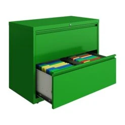 Hirsh HL10000 Series 2-Drawer Lateral File Cabinet, Locking, Letter/Legal, Screaming Green, 36" (24251) 5 Hirsh HL10000 Series 2-Drawer Lateral File Cabinet, Locking, Letter/Legal, Screaming Green, 36" (24251) -Ergot Office Furniture Shop sp126688854 s7