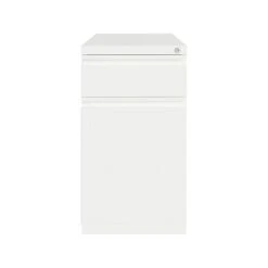 Hirsh 2-Drawer Vertical File Cabinet, Mobile/Pedestal, Letter, White, 19.88" (25033)