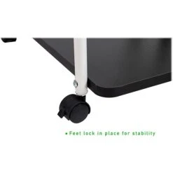 Mind Reader 27" Rolling Standing Desk, Black/White (SDROLL-BKWH) 6 Mind Reader 27" Rolling Standing Desk, Black/White (SDROLL-BKWH) -Ergot Office Furniture Shop sp127455978 s7