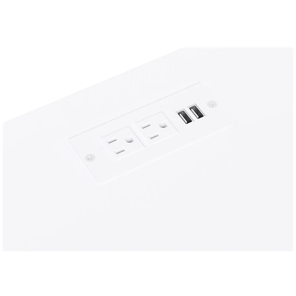 Thomasville Furniture Whitney 48" Writing Desk, Snowy White (SPLS-WH48D-TV) 3 Thomasville Furniture Whitney 48" Writing Desk, Snowy White (SPLS-WH48D-TV) - Image 3