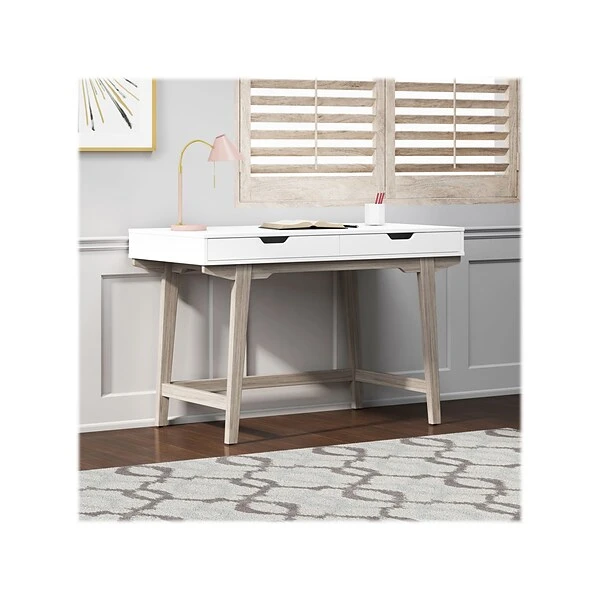 Thomasville Furniture Whitney 48" Writing Desk, Snowy White (SPLS-WH48D-TV) 4 Thomasville Furniture Whitney 48" Writing Desk, Snowy White (SPLS-WH48D-TV) - Image 4