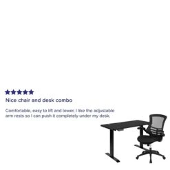 Flash Furniture Electric 27"H - 44"H Adjustable Standing Desk With Black Mesh Task Office Chair, Black (BNBLX5STDBK) 10 Flash Furniture Electric 27"H - 44"H Adjustable Standing Desk With Black Mesh Task Office Chair, Black (BNBLX5STDBK) -Ergot Office Furniture Shop sp133534929 s7