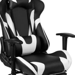 Flash Furniture 52"W Gaming Desk And Black Footrest Reclining Gaming Chair Set, Black (BLNX30RSG1031BK) -Ergot Office Furniture Shop sp133536937 s7