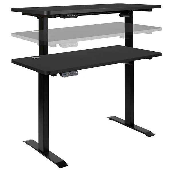 Flash Furniture Electric 27"H - 44"H Adjustable Standing Desk With Black Mesh Executive Office Chair, Black (BLN20460001BK) 7 Flash Furniture Electric 27"H - 44"H Adjustable Standing Desk With Black Mesh Executive Office Chair, Black (BLN20460001BK) - Image 7