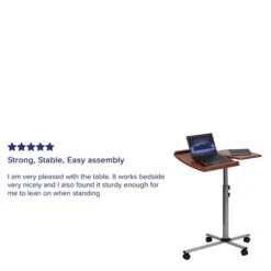 Flash Furniture 29" Laminate Laptop Desks Cherry (NANJN2762) -Ergot Office Furniture Shop sp134594305 s7