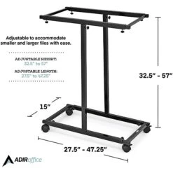 AdirOffice Steel Mobile Vertical Plan Center For Blueprints, Black (614-BLK) 14 AdirOffice Steel Mobile Vertical Plan Center For Blueprints, Black (614-BLK) -Ergot Office Furniture Shop sp134865091 s7
