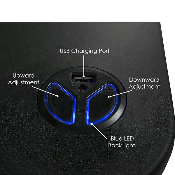 VersaDesk PowerPro 36"W Electric Sit To Stand Desktop Converter With Keyboard Tray & USB Port, Black (SP7643624-00-01) 2 VersaDesk PowerPro 36"W Electric Sit To Stand Desktop Converter With Keyboard Tray & USB Port, Black (SP7643624-00-01) - Image 2