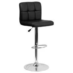 Flash Furniture Contemporary Vinyl Adjustable Height Barstool With Back, Black, 2-Pieces (2DS810MODBKGG) 11 Flash Furniture Contemporary Vinyl Adjustable Height Barstool With Back, Black, 2-Pieces (2DS810MODBKGG) -Ergot Office Furniture Shop sp137199114 s7