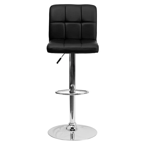 Flash Furniture Contemporary Vinyl Adjustable Height Barstool With Back, Black, 2-Pieces (2DS810MODBKGG) 7 Flash Furniture Contemporary Vinyl Adjustable Height Barstool With Back, Black, 2-Pieces (2DS810MODBKGG) - Image 7