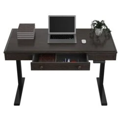 FlexiSpot Theodore 30"-49" Adjustable Desk, Brown (UD5B-OFF) -Ergot Office Furniture Shop sp137959430 s7