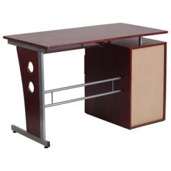 Flash Furniture 47" Laminate L-Shape Computer Desk, Mahogany (NANWK008) -Ergot Office Furniture Shop sp140431630 s7