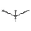 Mount-It! Adjustable Triple Monitor Mount With Gas Spring Arms, Up To 27", Black (MI-4753B)
