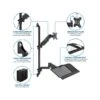 Mount-It! Adjustable Monitor Wall Mount Workstation, Up To 32", Black (MI-7991)