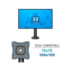 Mount-It! Adjustable POS Monitor Mount, Up To 23", Black (MI-3795) -Ergot Office Furniture Shop sp142111849 s7