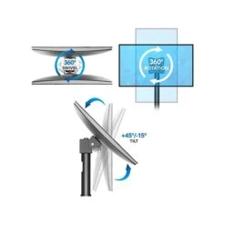 Mount-It! Adjustable POS Monitor Mount, Up To 23", Black (MI-3796) -Ergot Office Furniture Shop sp142112016 s7