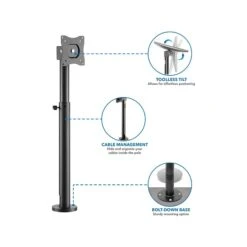 Mount-It! Adjustable POS Monitor Mount, Up To 23", Black (MI-3796) -Ergot Office Furniture Shop sp142112034 s7