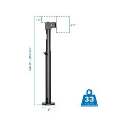 Mount-It! Adjustable POS Monitor Mount, Up To 23", Black (MI-3796) -Ergot Office Furniture Shop sp142112074 s7