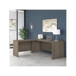 Bush Business Furniture Studio C 72" W L Shaped Desk With 42" W Return Bundle, Modern Hickory (STC049MH)