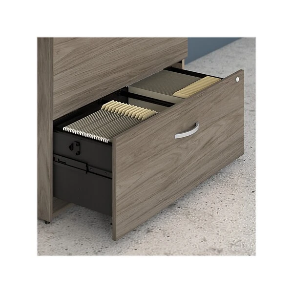 Bush Business Furniture Studio C 2 Drawer Lateral File Cabinet, Modern Hickory (SCF136MHSU) 5 Bush Business Furniture Studio C 2 Drawer Lateral File Cabinet, Modern Hickory (SCF136MHSU) - Image 5