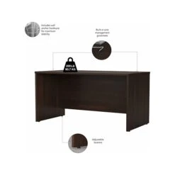 Bush Business Furniture Studio C 60" W Computer Desk With Mobile File Cabinet Bundle, Black Walnut (STC014BWSU) -Ergot Office Furniture Shop sp143680832 s7