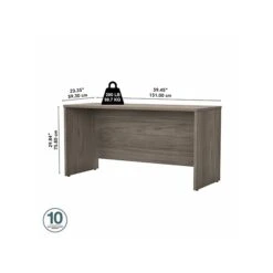 Bush Business Furniture Studio C 60" W Credenza Desk, Modern Hickory (SCD360MH) -Ergot Office Furniture Shop sp144158097 s7