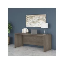 Bush Business Furniture Studio C 72" W Computer Desk, Modern Hickory (SCD272MH)