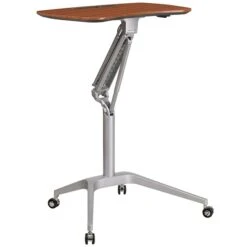 Flash Furniture 28"W Adjustable Desk, Laminate Wood (NAN-IP-10-GG) -Ergot Office Furniture Shop sp144474060 s7