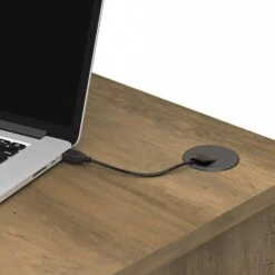 Bush Furniture Cabot 60" Corner Desk With Hutch, Reclaimed Pine (CAB008RCP) -Ergot Office Furniture Shop sp144907977 s7