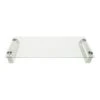 Mount-It! Monitor Stand, Clear/Silver (MI-7262-DS)