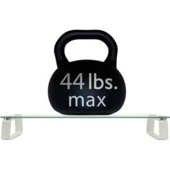 Mount-It! Monitor Stand, Clear/Silver (MI-7262-DS) -Ergot Office Furniture Shop sp144914543 s7