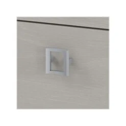 Office By Kathy Ireland Echo 60" Bow Front Computer Desk With Mobile Cabinet, Gray Sand (ECH001GS) -Ergot Office Furniture Shop sp145954111 s7