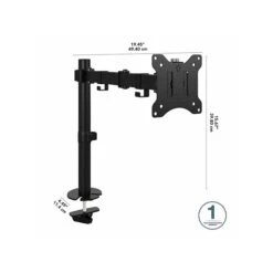 Bush Business Furniture Adjustable Monitor Arm, 17"-32", Satin Black (AC99892-03) -Ergot Office Furniture Shop sp146136465 s7