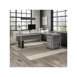 Bush Business Furniture Adjustable Monitor Arm, 17"-32", Satin Black (AC99892-03) -Ergot Office Furniture Shop sp146136469 s7