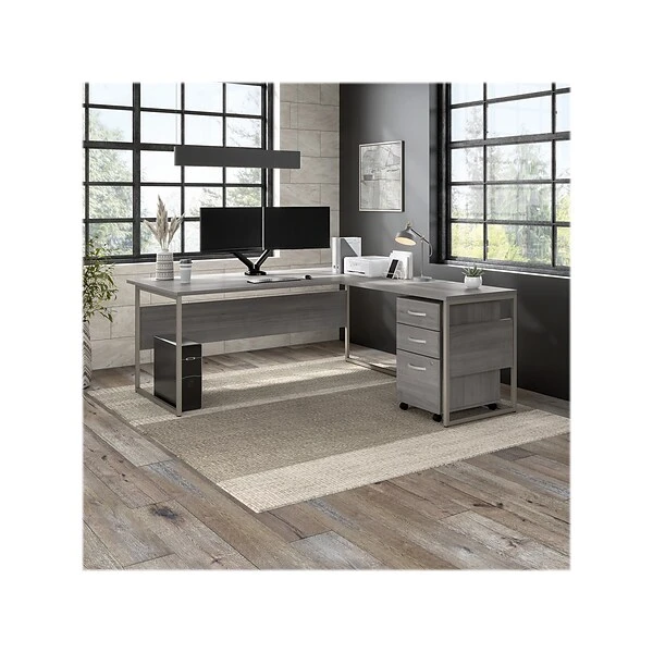 Bush Business Furniture Adjustable Dual Monitor Arm, 17"-32", Satin Black (AC99891-03) 7 Bush Business Furniture Adjustable Dual Monitor Arm, 17"-32", Satin Black (AC99891-03) - Image 7