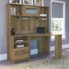 Bush Furniture Cabot 60" Corner Desk With Hutch, Reclaimed Pine (CAB008RCP)