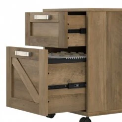 Kathy Ireland® Home By Bush Furniture 2-Drawer Vertical File Cabinet, Mobile, Letter/Legal, Reclaimed Pine, 17" 11 Kathy Ireland® Home By Bush Furniture 2-Drawer Vertical File Cabinet, Mobile, Letter/Legal, Reclaimed Pine, 17" -Ergot Office Furniture Shop sp147387634 s7