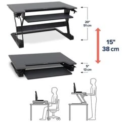 Ergotron WorkFit-TL 37.5"W Adjustable Riser (33-406-085) -Ergot Office Furniture Shop sp147485082 s7