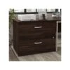 Bush Business Furniture Hybrid 2-Drawer Lateral File Cabinet, Letter/Legal, Black Walnut, 36" (HYF136BWSU-Z)