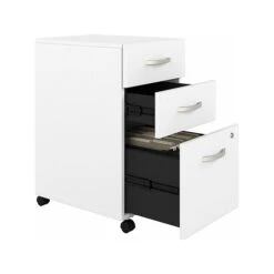 Bush Business Furniture Hybrid 3-Drawer Mobile File Cabinet, Letter/Legal, White, 20" (HYF216WHSU-Z) 11 Bush Business Furniture Hybrid 3-Drawer Mobile File Cabinet, Letter/Legal, White, 20" (HYF216WHSU-Z) -Ergot Office Furniture Shop sp147696194 s7