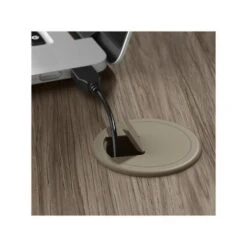 Bush Business Furniture Hybrid 72" W Computer Table Desk With Metal Legs, Modern Hickory (HYD373MH) -Ergot Office Furniture Shop sp148019788 s7