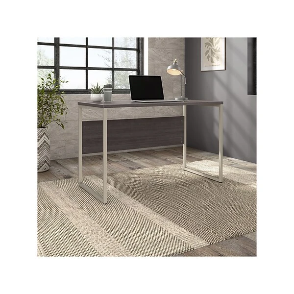 Bush Business Furniture Hybrid 48" W Computer Table Desk, Storm Gray (HYD148SG) 1 Bush Business Furniture Hybrid 48" W Computer Table Desk, Storm Gray (HYD148SG)